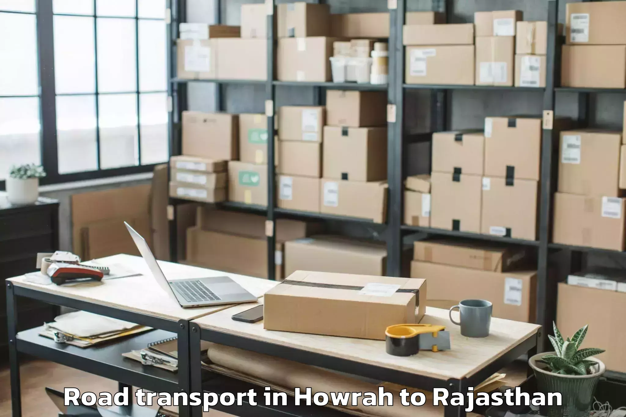 Professional Howrah to Bari Sadri Road Transport